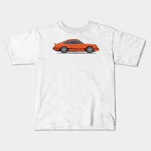 supercar 911 carrera rs turbo 1972 side orange Kids T-Shirt